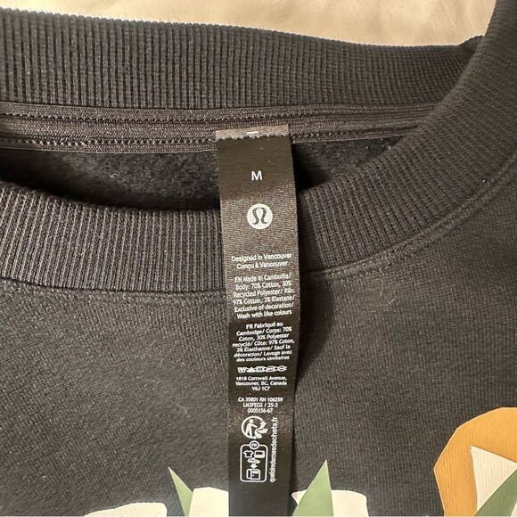 NWT Mens lululemon Steady State Fleece Crewneck M Hawaii Big Island Exclusive - Picture 4 of 7